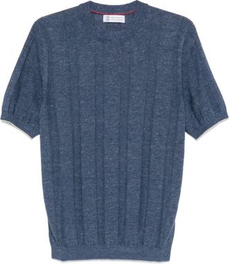Brunello Cucinelli Linen Blend Sweater-Uomo