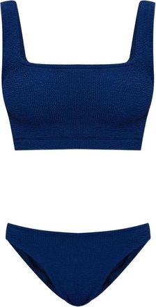Hunza G Xandra gekreukte bikini - Blauw