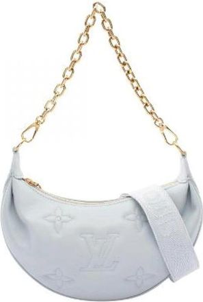 Louis Vuitton Pre-owned Over The Moon Bubblegram Leather 2way Shoulder Bag - Dames - Vintage Schoudertas - Blauw - ONE Size - Leer - Vintage