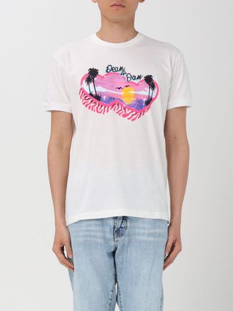 Dsquared2 Zonsondergang Palmbomen Graphic T-shirt