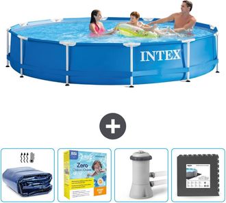 Intex Piscina Con Estructura Redonda - 366x76 Cm - 7-piezas Scb10