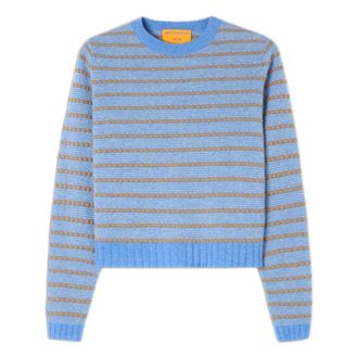 Guest In Residence Jersey de cuello redondo a rayas - Knitwear - Mujer - Azul - XS