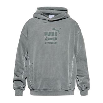 Puma Hoodies, male, Gray, Size: XL 247 Hoodie