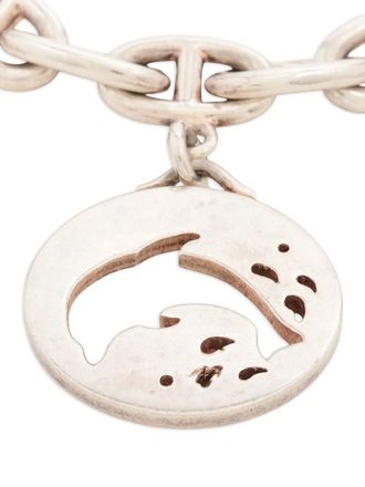 Herm&egrave;s 2000-2015 Chaine dAncre sterling zilveren armband met bedel