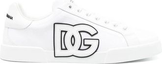 Dolce & Gabbana Schoenen, Heren, Wit, 43 EU, Katoen, Portofino Light Sneakers