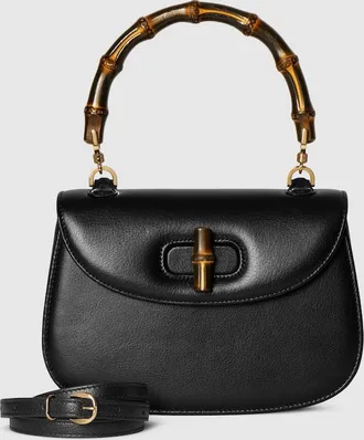 Gucci Bamboo 1947 Small Bag, Black, Leather