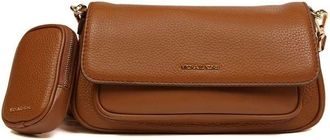 Michael Kors Tassen, Dames, Bruin, ONE Size, Leer, Jet Set Travel Small Flap Crossbody With Tech Attachment
