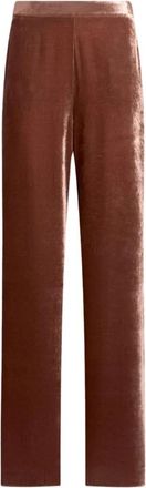 Etro Dark Pink Velvet Palazzo Trousers