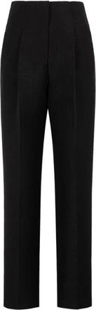 Roberto Cavalli Dames, Broeken, Zwart, Maat: M Wol