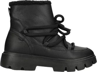 Mexx Sigmar Rhythm Enkellaars - Dames - Winterlaarzen - Zwart - 39 EU - Leer - Schoenen