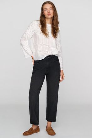 Denimist Lucy Mid Rise Relaxed Straight Leg Jeans