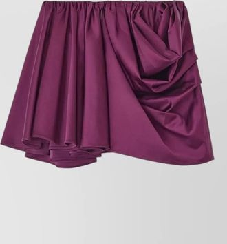 Ganni draped mini skirt