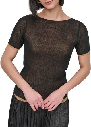 DKNY Dkny Contrast Layered Top