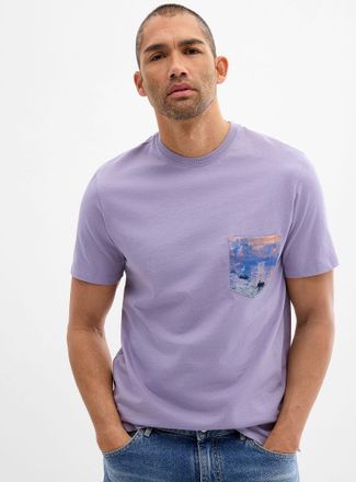 Le 31 Mens Impressionist pocket T-shirt Standard fit A Tribute to Claude Monet Collection
