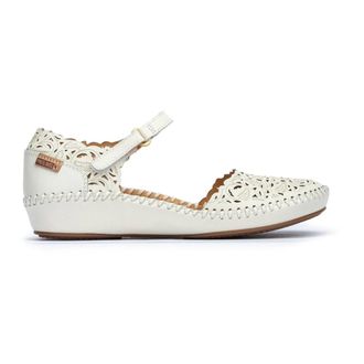 Pikolinos Comfortabele damessandaal voor de zomer - Dames - Sandalen - Wit - 41 EU - Leer - Schoenen