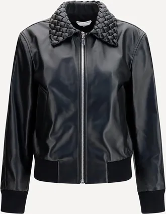 Bottega Veneta Glossy leather padded Jacket Female 38