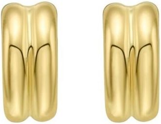 Tresorra 14K Yellow Gold Double Row C-Hoop Earrings