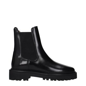 Isabel Marant Isabel Marant Zwarte Leren Enkellaarsjes