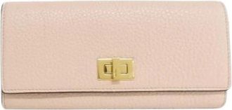 Fendi Pre-owned Selleria Peekaboo Calf Lange Bifold Portemonnee Limited - Heren - Vintage Accessoires - Roze - ONE Size - Leer - Vintage