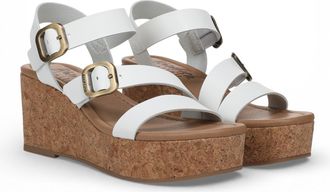 Blowfish Womens White Wedge Strappy Espadrille Heel Sandals - Ali