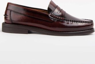 Purapiel Mens Moccasin Castellar6 Brown Leather - Size EU 41