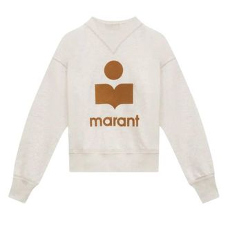 Isabel Marant Moby Cotton Logo Sweatshirt, Brand Size 32 ( US Size 0 )