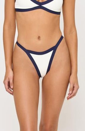 L*Space Mackenzie Bitsy Bikini Bottoms in Midnight/Cream at Nordstrom Rack, Size X-Large