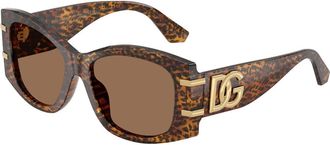 Dolce & Gabbana DG4501 347073 Womens Sunglasses Brown Size 54