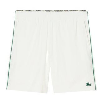 Burberry Stretch Nylon Tennisshorts - Heren - Korte broeken - Wit - Maat: S Nylon