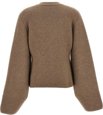 Khaite Womens Brown Cashmere Cardigan Clothing