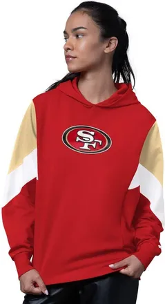 Starter Womens Starter Scarlet San Francisco 49ers Scrimmage Hoodie at Nordstrom, Size Xx-Large