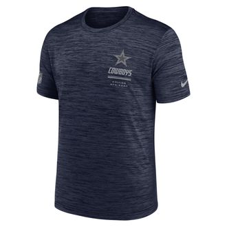 Nike Dallas Cowboys Sideline Team Issue Velocity Nike Mens Dri-FIT NFL T-Shirt in Blue | 02ER41S7RD-7VD