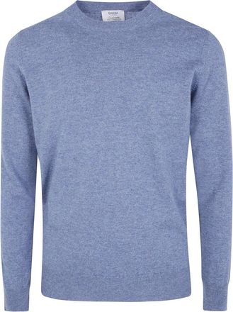 Barba Kangra Classic Ronde Hals Trui - Heren - Ronde hals truien - Blauw - XL - Wol - Truien & Vesten