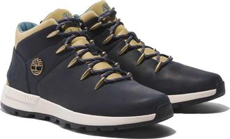 Timberland Mid Lace Up Sneaker, Mens Trainers, Dark Blue F Grain, 8.5 UK