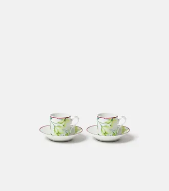 Ginori 1735 Set di due tazze da caff&egrave; e piattini Impero