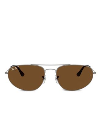 Ray-Ban oval-frame sunglasses - Grey
