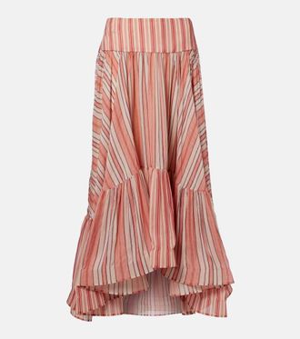 Zimmermann Gonna midi Rebellion a righe