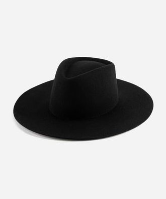 Gigi Pip Dakota Wide Brim Felt Hat in Black at Nordstrom, Size X-Small