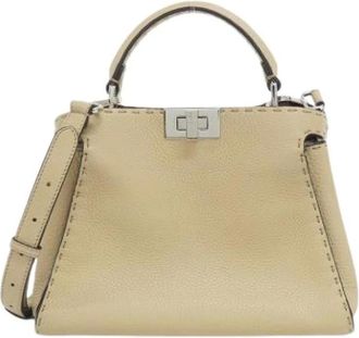 Fendi Borsa Peekaboo Pre-owned - - Pre-owned - Donna - Beige - ONE SIZE