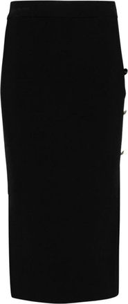 Versace Jeans Couture Logo Rok - Dames - Kokerrokken - Zwart - L - Rokken