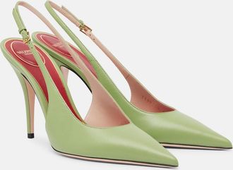 Valentino Garavani Cuttie leather slingback pumps