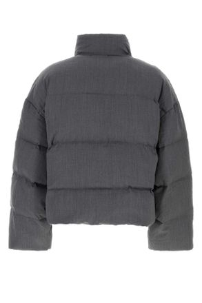 Entire studios Unisex Dark Grey Wool Down Jacket Suitinggrey Piumini