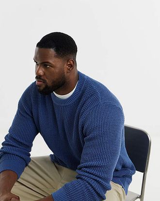 Jacamo Textured Crew Neck Jumper