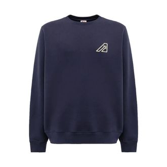 Autry Sweatshirts, male, Blue, Size: S Icon Crew Neck Sweatshirt