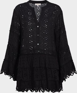 Ramy Brook Roxanne Eyelet Mini Sun Dress