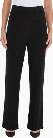 Misook Sparkle Pull-On Wide Leg Woven Pants in Black at Nordstrom, Size Medium
