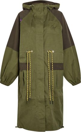 Damson Madder Logan Waterproof Hooded Shell Coat - Green - 16 (UK16 / XL)