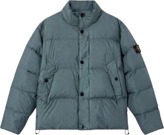 Stone Island Crinkle Reps NY Down Jacket - Heren - Gewatteerde jassen - Groen - L - Nylon - Jassen
