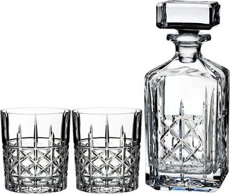 Waterford Marquis By Waterford 3Pc Brady Decanter & Dof Set