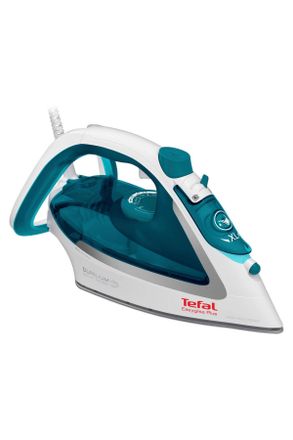 T-fal Dampfb&uuml;geleisen, T&uuml;rkis, Wei&szlig;, Metall, Kunststoff, 1600 ml, 14x18x34 cm, Sprayeinrichtung, Tropf-Stopp, stufenlose Temperaturwahl, Betriebskontrollleu